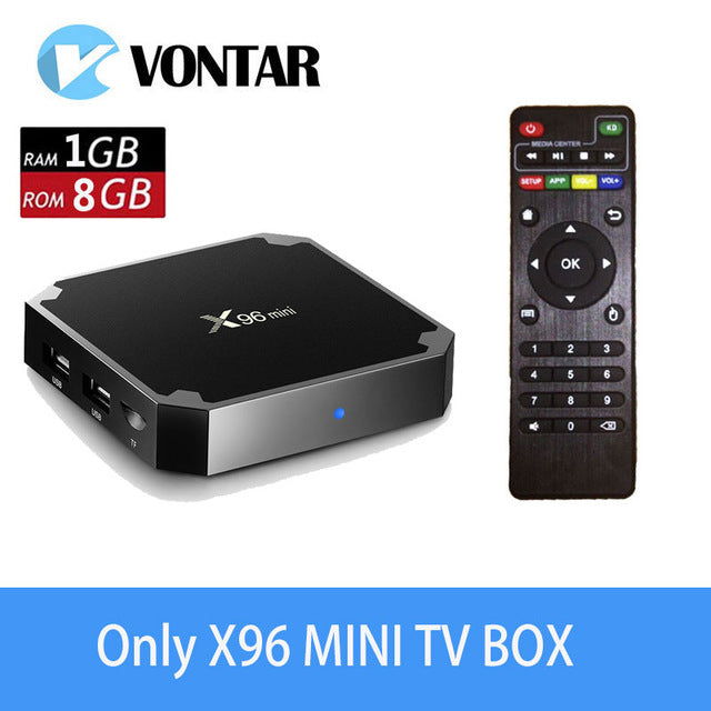 X96 mini Android 7.1 Smart TV BOX 2GB 16GB 1GB 8GB Amlogic S905W Quad Core support 4K 30tps 2.4GHz WiFi X96mini IPTV Set top box - jalalshop