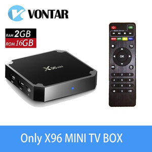 X96 mini Android 7.1 Smart TV BOX 2GB 16GB 1GB 8GB Amlogic S905W Quad Core support 4K 30tps 2.4GHz WiFi X96mini IPTV Set top box - jalalshop