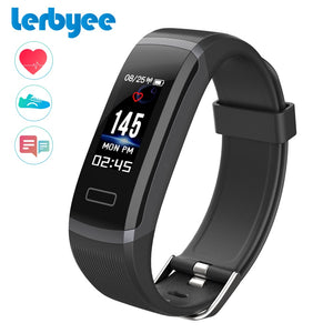 LERBYEE Color Screen Smart Bracelet GT101 Waterproof 24 hours Heart Rate Monitor Fitness Tracker Bluetooth Smart Watch for Sport - jalalshop